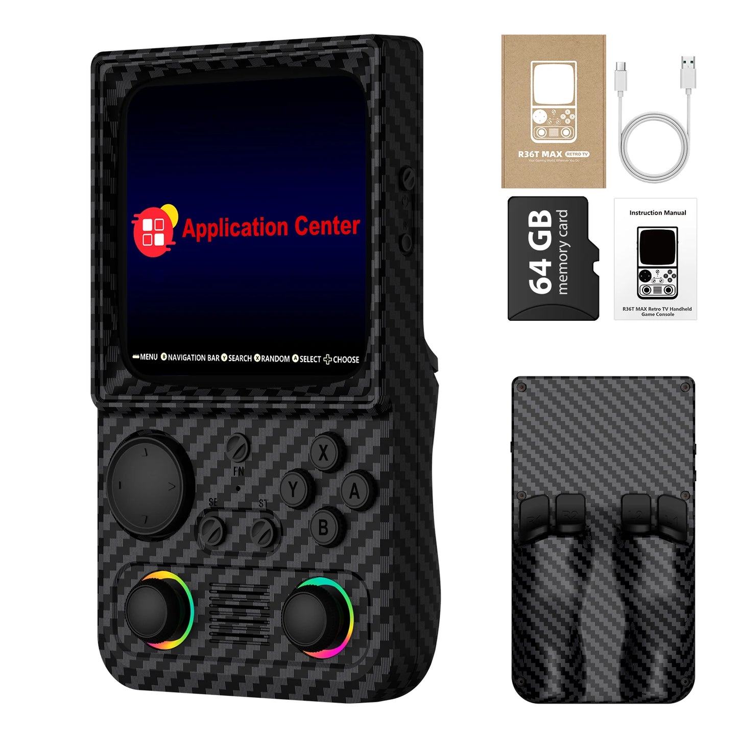 AISLPC R36T MAX Retro TV Handheld Game Console 18000+Games Wi-Fi Multiplayer 4.0" IPS Screen Portable Pocket Video Player