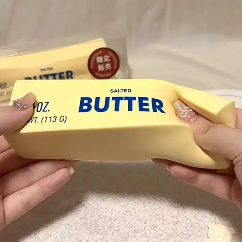 Butter Stick Squishy Toy Slow Rising Squeeze Toy Butter Bar Brick Squishy Fidget Toy Anti Stress Release Hand Relax Gift Toy
