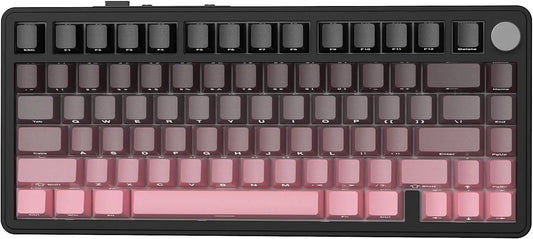 ATTACK SHARK X85 Wireless Mechanical Gaming Keyboard,TKL 82 Keys,Gasket Structure,Knob,RGB Hot Swappable Custom Keyboard
