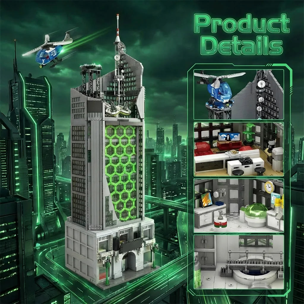 Movie Hero Architecture Series Building Sets Film Architecture Modular Building Block Assembly Model Adult Toy Collectible Gifts