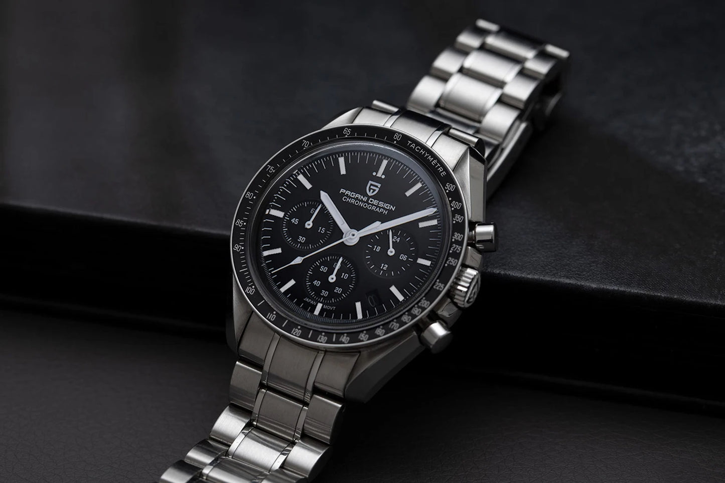 PAGANI DESIGN 1701 Moon Men's Watches Luxury Chronograph Quartz Watch For Men AR Sapphire Glass 100M Waterproof Wristwatch 2026