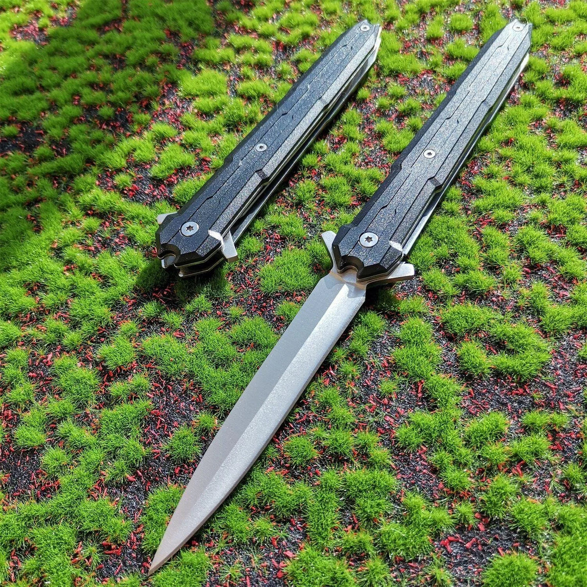 Stainless Steel Folding Survival Knife For Outdoor Adventures