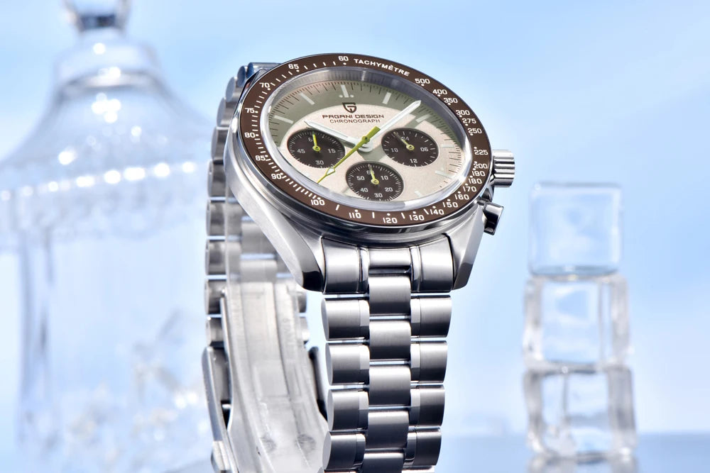PAGANI DESIGN 1701 Moon Men's Watches Luxury Chronograph Quartz Watch For Men AR Sapphire Glass 100M Waterproof Wristwatch 2026