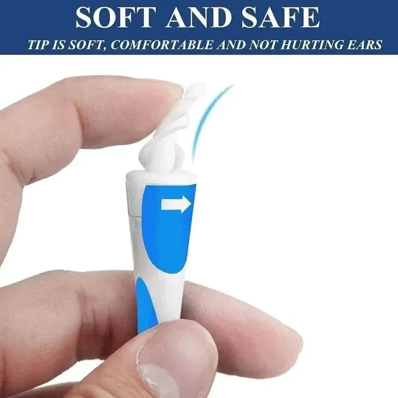 Ear Wax Remover Tool Ear Cleaner with Soft Silicone 16 Replacement Tips Simply To Grab Extract Earwax