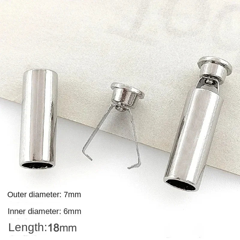 10pcs Heavy Duty Cord Locks Adjustable Metal Clips Secure Fastening for Shoelaces Bags Hoodies DIY Crafts Organizing Cables