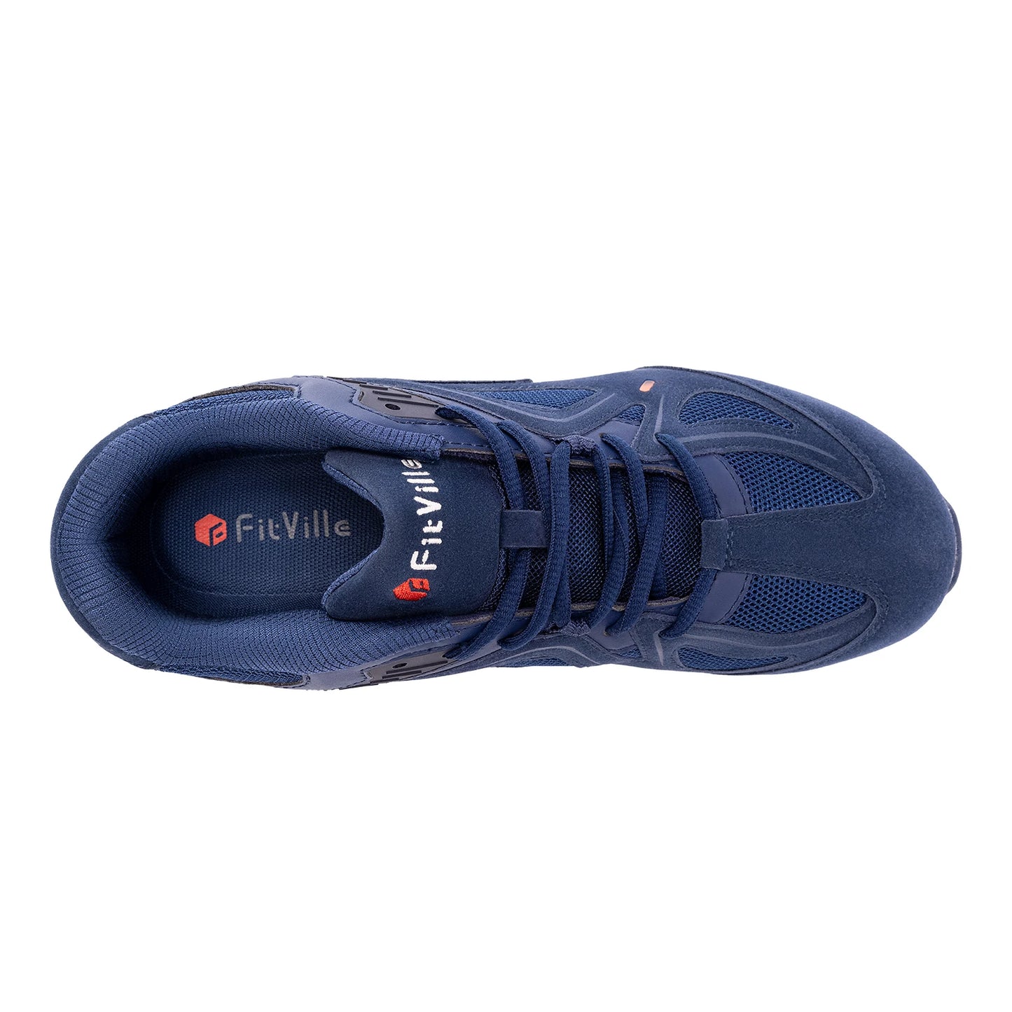 FitVille Men's Walking Shoes Extra Wide Lightweight Sneakers for Flat Feet Arch Fit Heel Pain Relief Non-Slip Running Shoes
