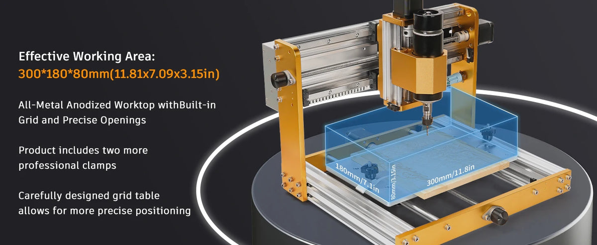 CNC Router Machine 3018Pro Ultra with 500W Spindle for Wood Metal Acrylic MDF Carving , 3 Axis Milling Cutting Machine
