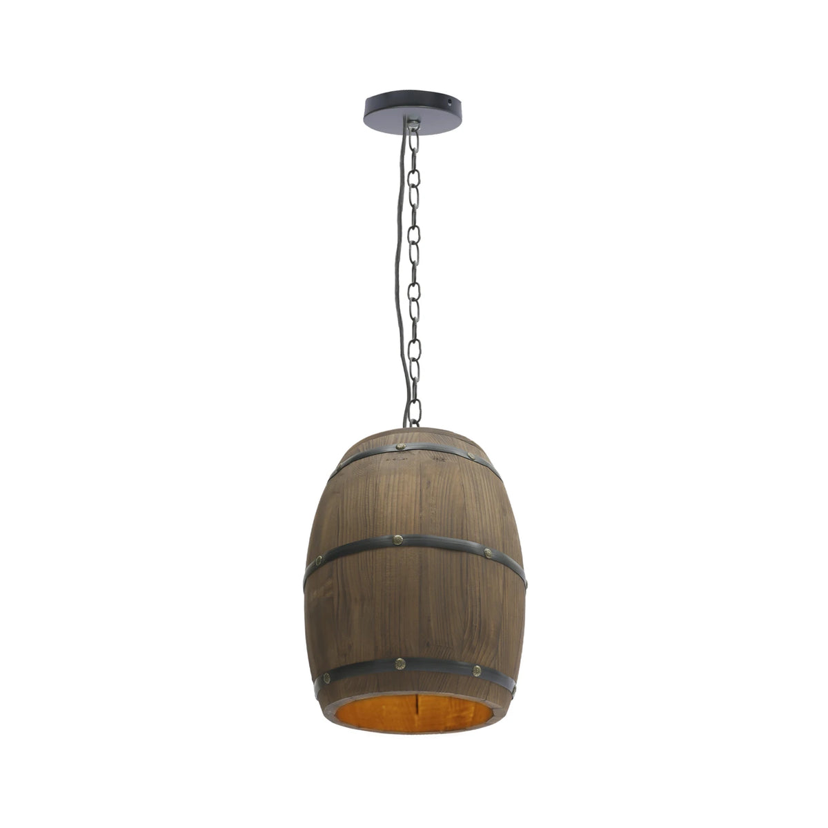 Retro Wood Wine Barrel Pendant Light，Industrial Ceiling Lamp ，Vintage Chandelier Light Fixtures for Bar Cafe Home Restaurant