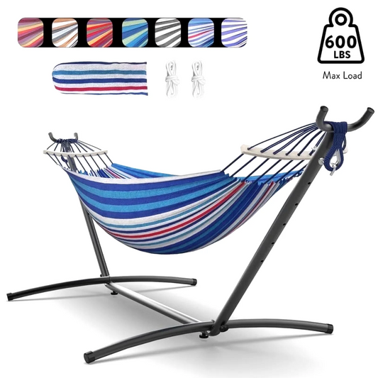 GYROOR Adjustable Outdoor Stand Hammock With Storage Bag