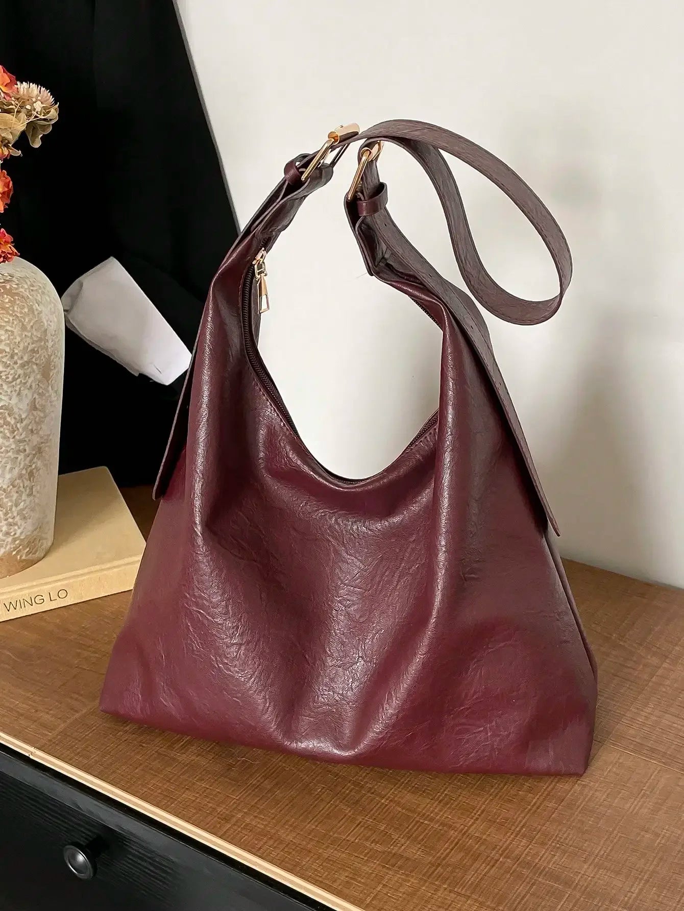 Large Capacity Solid Color Women's Shoulder Bag, Multifunctional Crossbody Bag, Women's Shoulder Tote Bag, Large Capacity Crossbody Tote Bag, Casual Work Bag