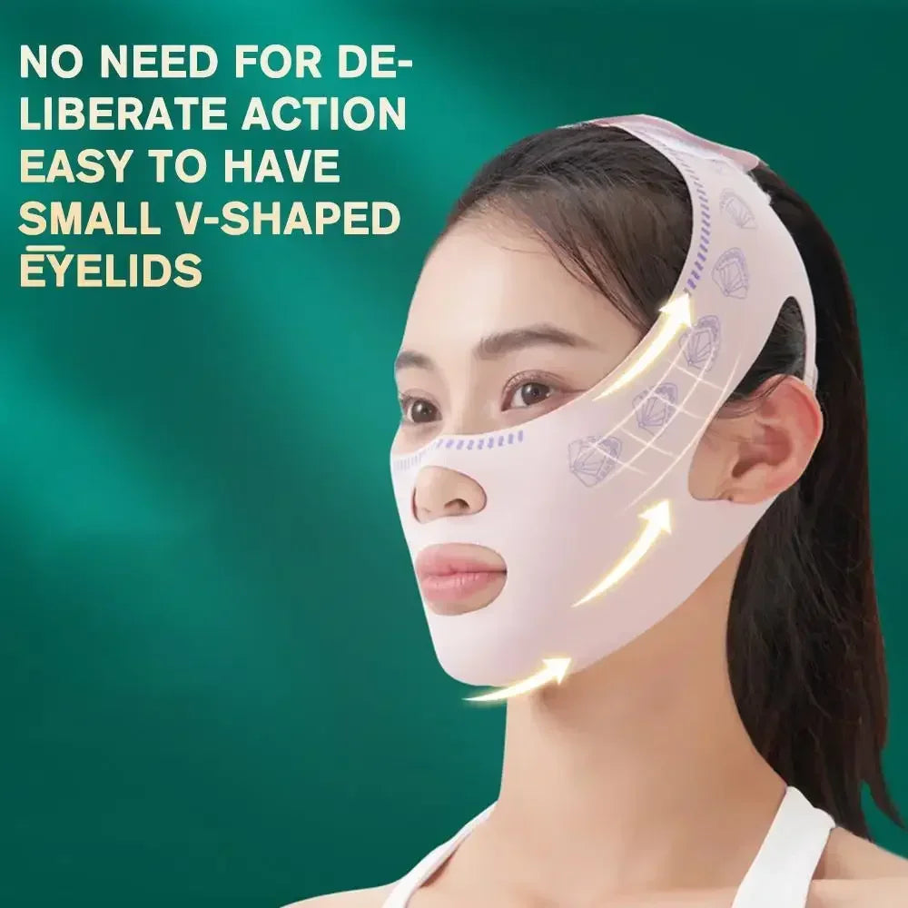 Reusable Adjustable Elastic Night Facial Wrap Breathable Comfort Face Care Band Household Auxiliary Beauty Accessory For Sleeping