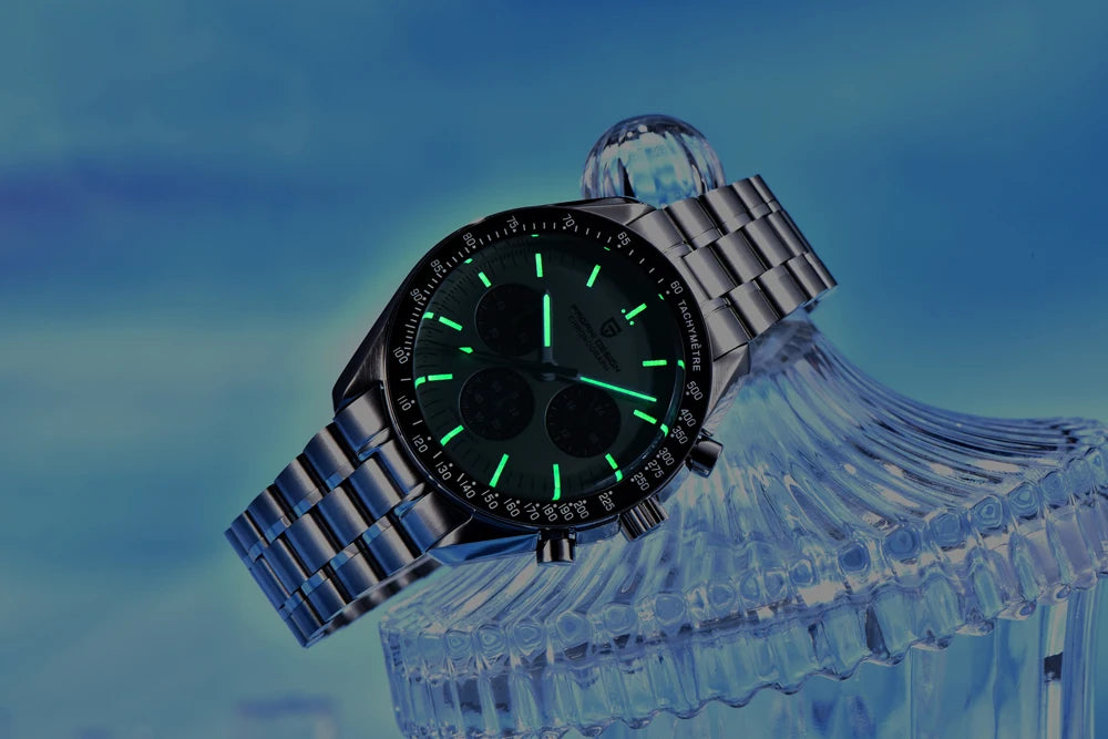 PAGANI DESIGN 1701 Moon Men's Watches Luxury Chronograph Quartz Watch For Men AR Sapphire Glass 100M Waterproof Wristwatch 2026