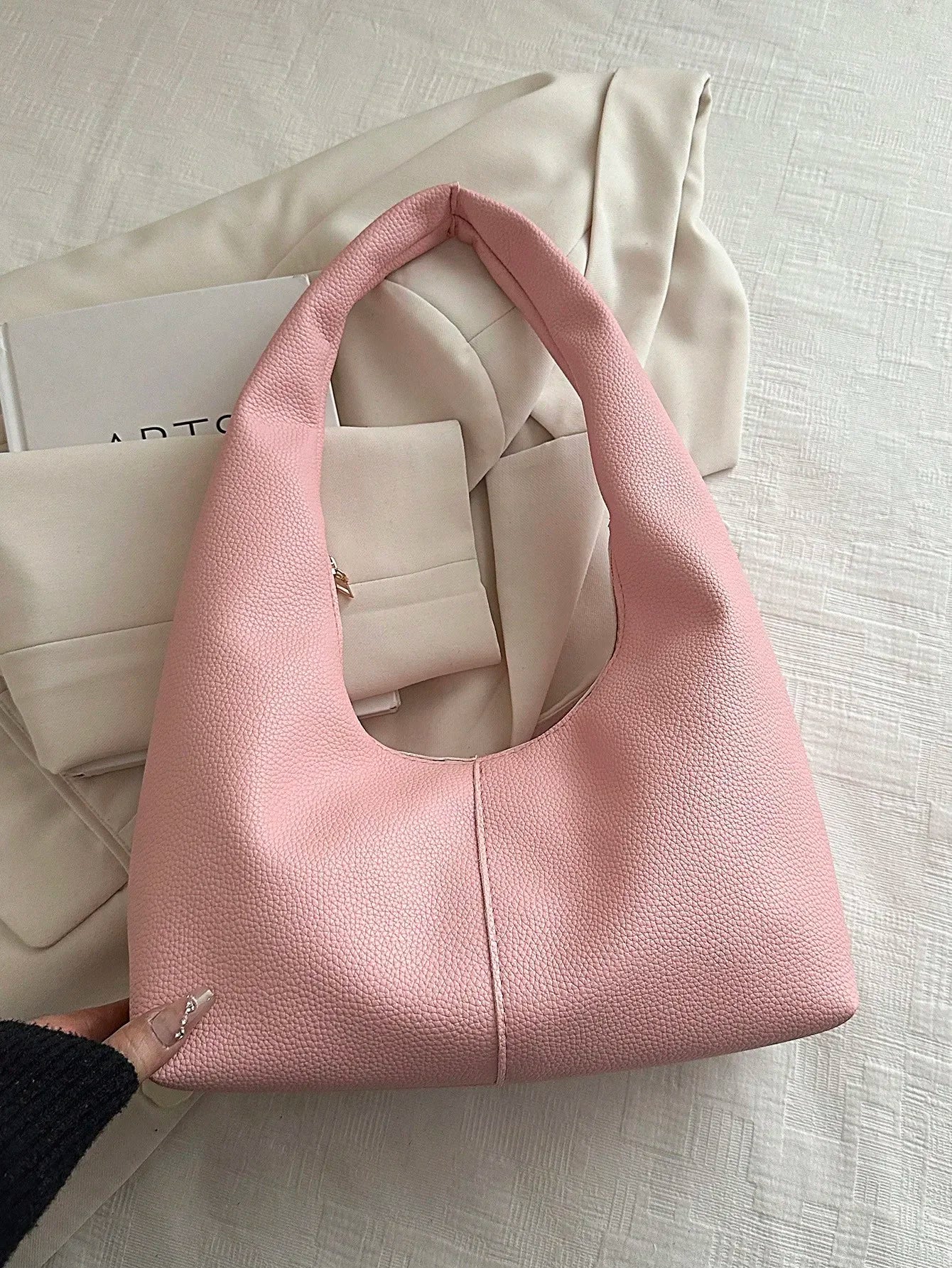 Large Capacity Solid Color Women's Shoulder Bag, Multifunctional Crossbody Bag, Women's Shoulder Tote Bag, Large Capacity Crossbody Tote Bag, Casual Work Bag