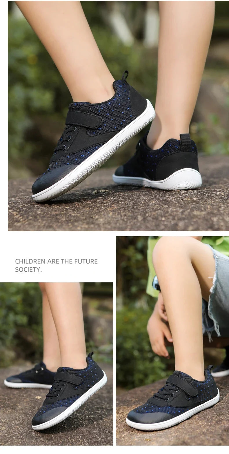 Little Big Kid Wide Barefoot Shoes Boys Girls Minimalist Sneakers Lightweight Non Slip Narutal Children Walking Shoes Skate Flat