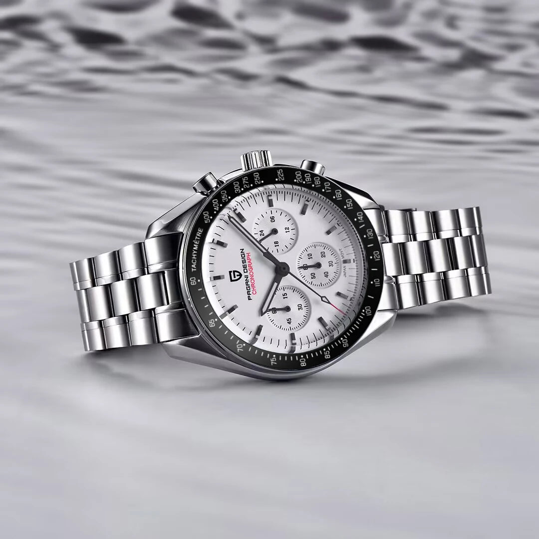 PAGANI DESIGN 1701 Moon Men's Watches Luxury Chronograph Quartz Watch For Men AR Sapphire Glass 100M Waterproof Wristwatch 2026