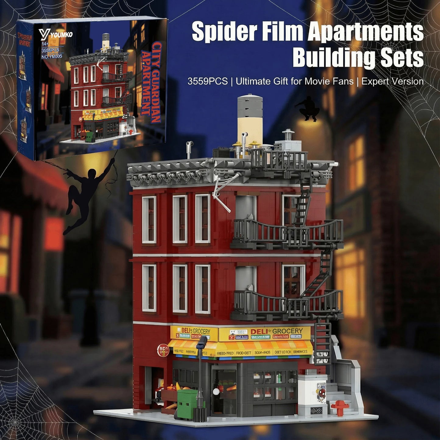 Movie Hero Architecture Series Building Sets Film Architecture Modular Building Block Assembly Model Adult Toy Collectible Gifts