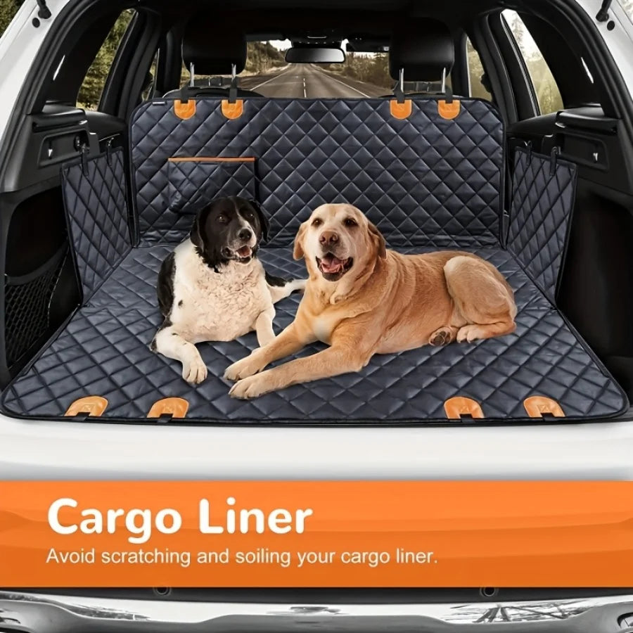 Dog Car Seat Cover for Pets 100% Waterproof Seat Cover Hammock 600D Heavy Duty Scratch Proof Nonslip Durable Soft Back Seat Covers for Cars and SUVs
