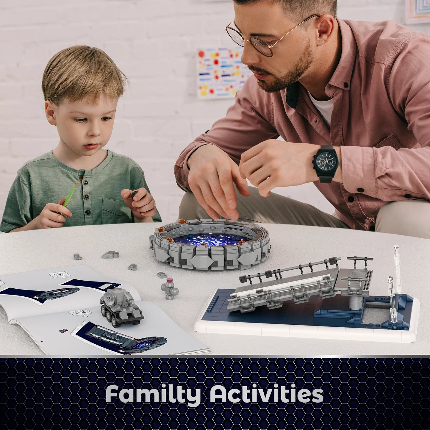 Stargateal Building Block Kit, Movie Space Travel Scenes Mobile Chariots Bricks Toys Children Gifts (722PCS)