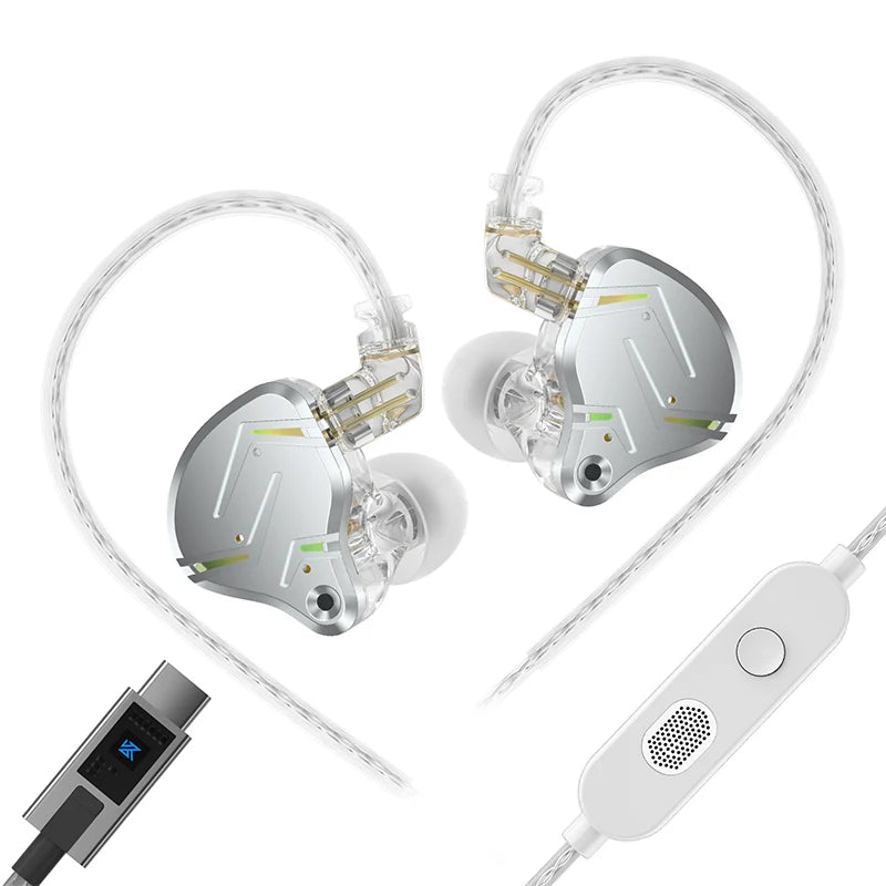 KZ ZST Pro X  1BA 1DD Hybrid Driver Wired Earbuds Deep Bass HiFi In-Ear Monitor Headphone for Gaming And Musician