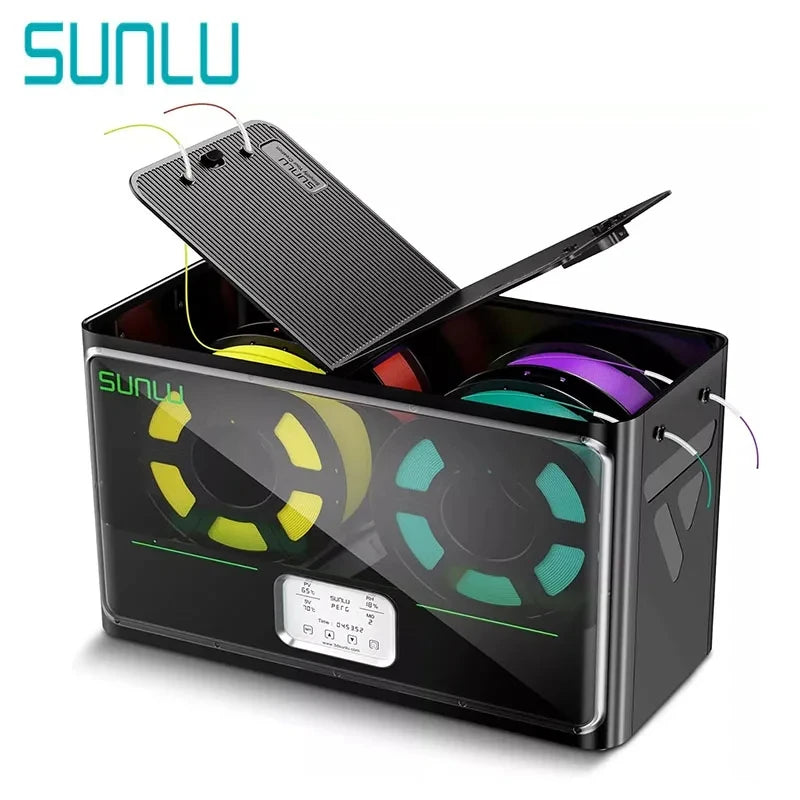 SUNLU S4 3D Filament Dryer Support PLA PETG PLA + 4 Rolls 1KG 1.75/2.85/3MM Filament Gear Easy Operation Free And Fast Shipping