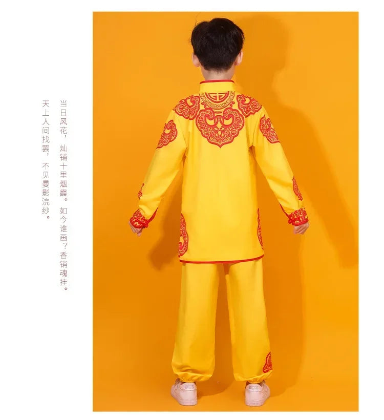 Chinese Kung Fu Uniform Children Wushu Sets Baby Martial Arts Costumes Girl Suit Perform Outfit Kids Clothes Boy Tai Chi Set