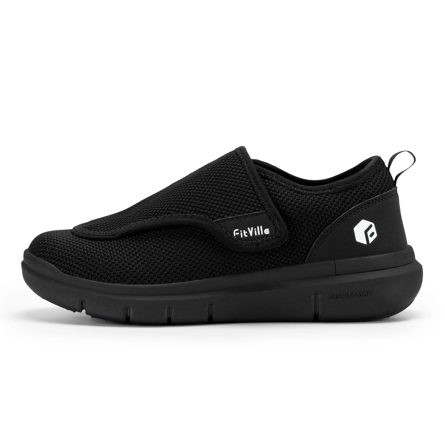 FitVille Extra Wide Men's Diabetic Shoes for Elder Orthopedics Feet Swollen Adjustable Walking Shoe Elderly Foot Pain Relief