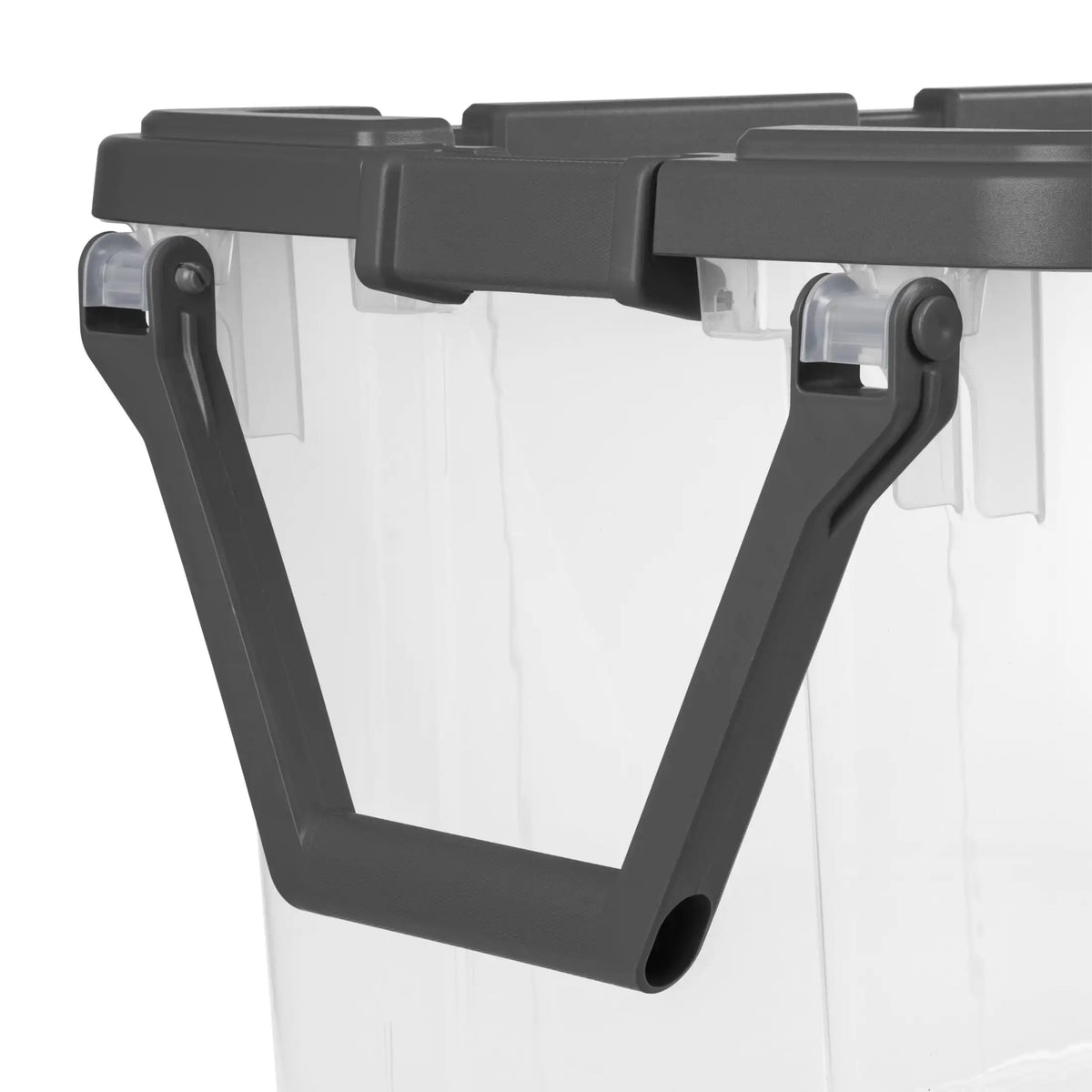 Sterilite Extra Large Storage Bin, 40 Gallon Wheeled Plastic Storage Container with Handle, Black, Pack of 2, Industrial