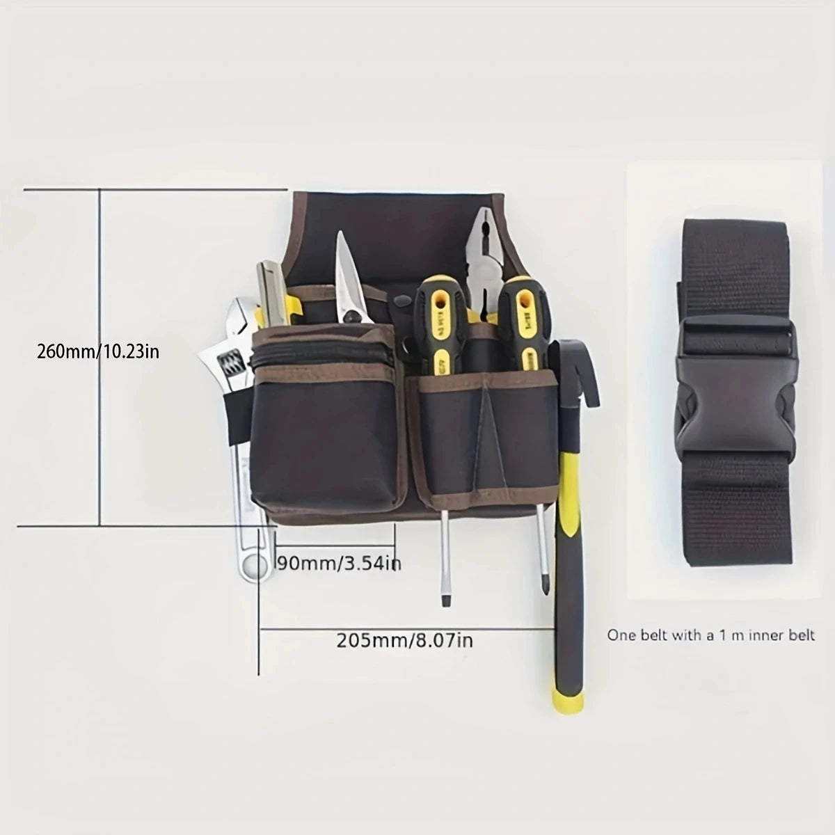 Multifunctional Tool Storage Bag Pouch Belt Hardware Electrician Toolkit Drill Waist Bag Wrench Screwdriver Tool Bags Organizer