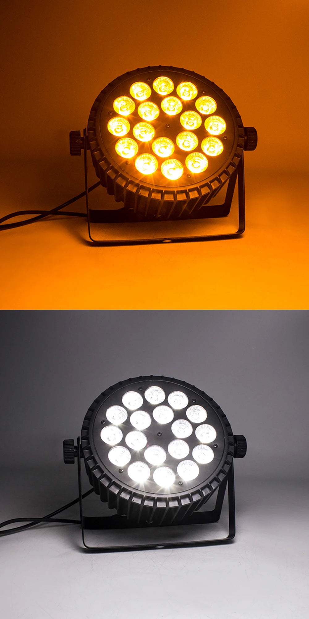 SHEHDS 4PCS Aluminum Alloy LED Flat Par 18x12W RGBW/18x18W RGBWA+UV LED Lighting DMX512 Disco Christmas Lights DJ Audience