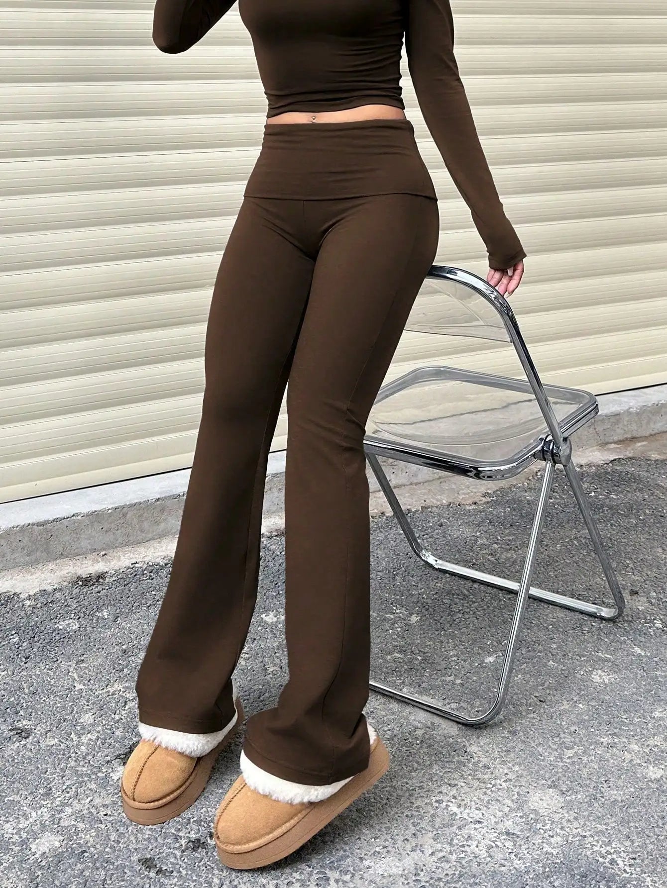 3pcs/Set Women's Yoga Pants - Elastic High-Waist Flare/Bootcut Leggings for Gym/Workout/Casual