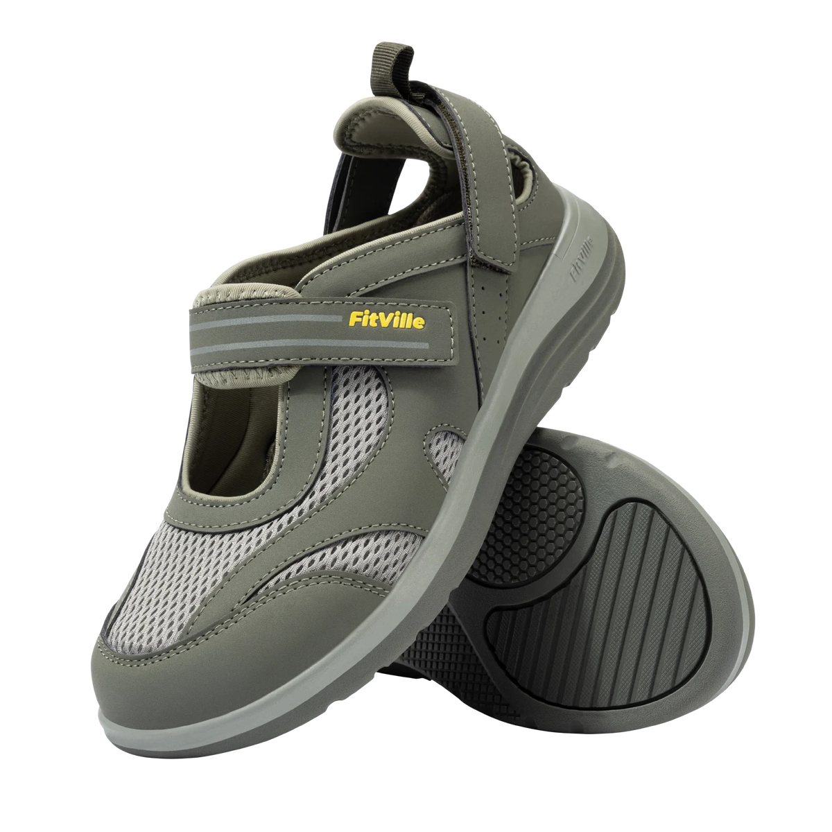 Fitville Women's Sandals Mary Jane Casual Shoes Widened Toe For Swollen Feet Lightweight Breathable Outdoor Elderly Shoes Sandal