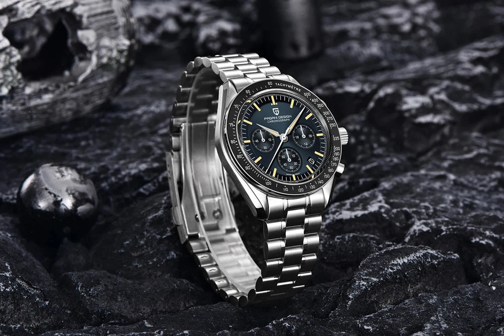 PAGANI DESIGN 1701 Moon Men's Watches Luxury Chronograph Quartz Watch For Men AR Sapphire Glass 100M Waterproof Wristwatch 2026