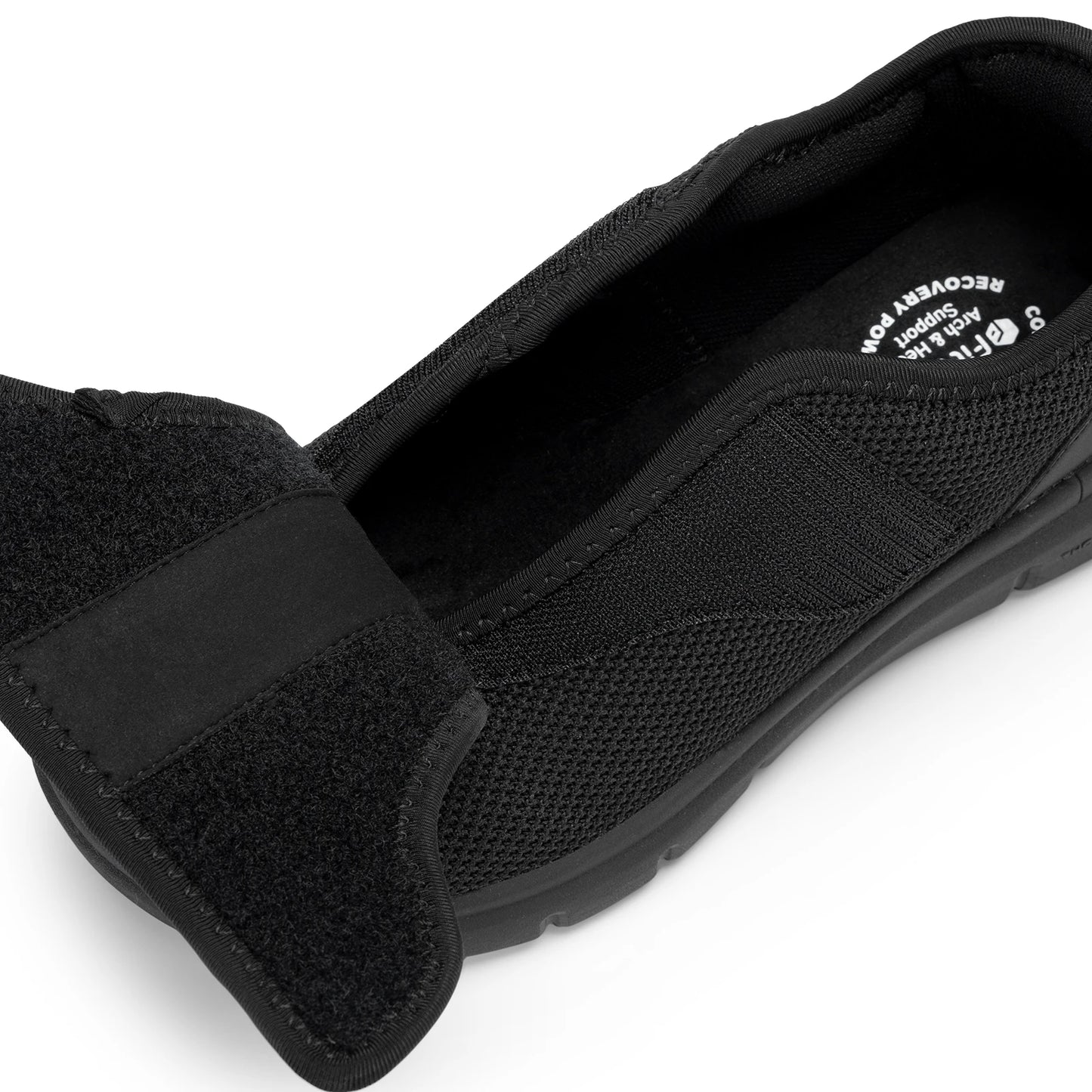 FitVille Extra Wide Men's Diabetic Shoes for Elder Orthopedics Feet Swollen Adjustable Walking Shoe Elderly Foot Pain Relief