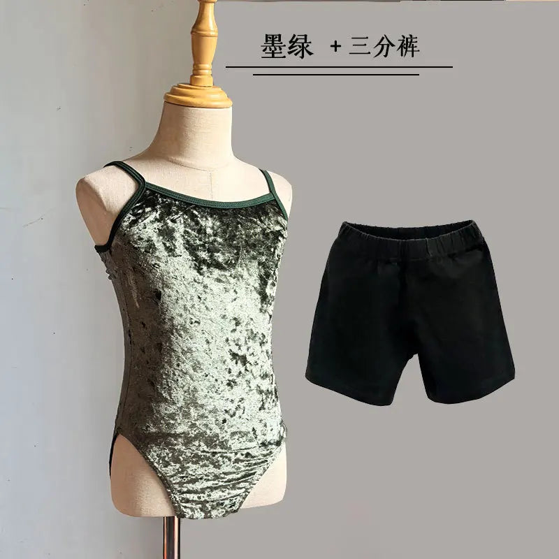 Girl's Gymnastics Leotard Ballet Training Suit Kids Jumpsuits Summer Ballet Outfits Leotards for Girls Clothing Children's Sets
