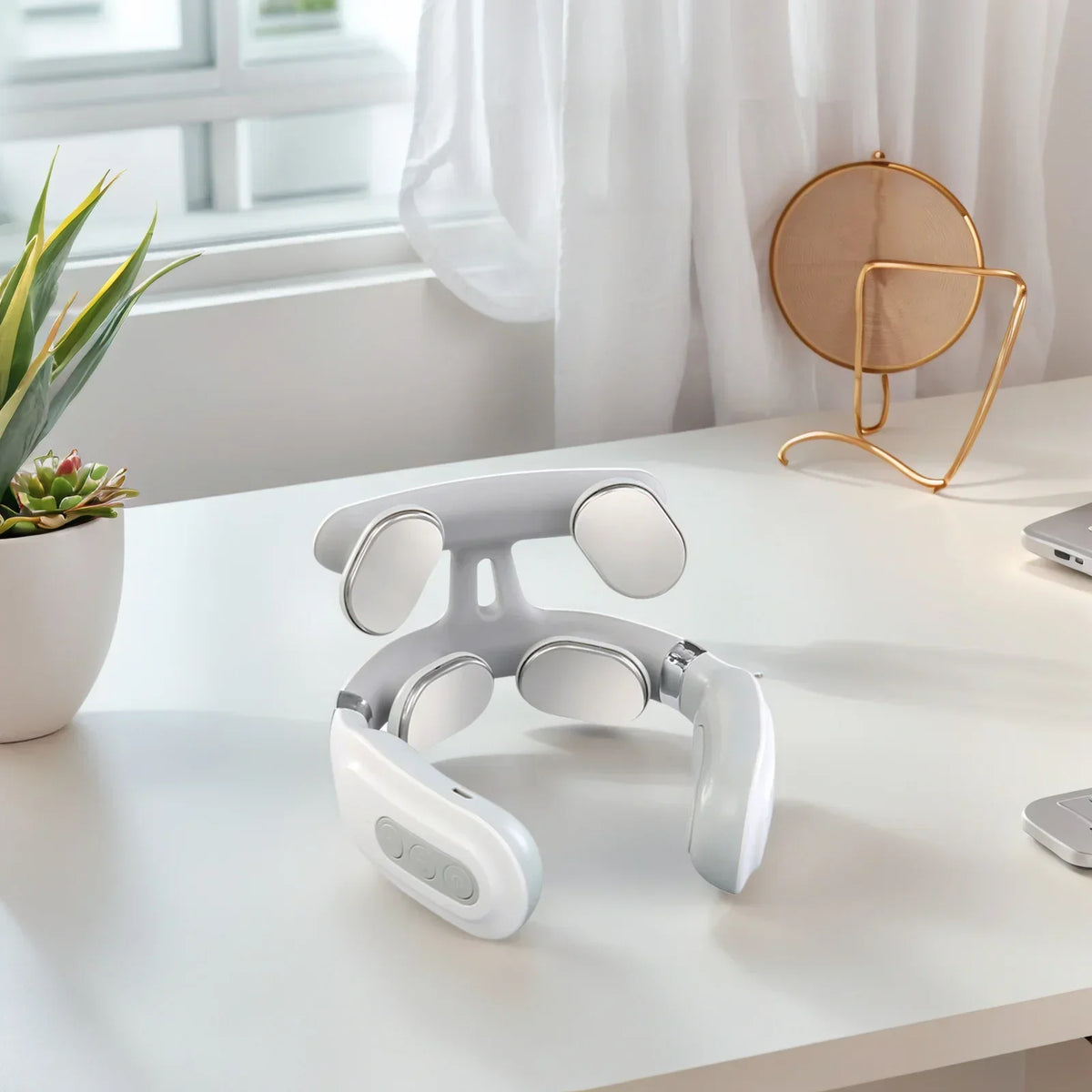 Cervical Massager 16 Modes USB Smart Pulse Heating 4 Neck Massager for Neck Tension Neck Massager Vibrator Heating Massager