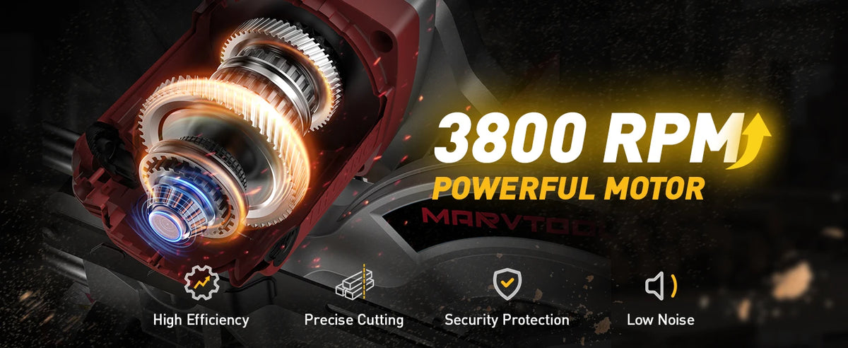 10/12 Inch Single/Dual-Bevel Sliding Compound Miter Saw, 5000/3800RPM, 0-45°, 15 Amp, 36T Blade Precision Cutting Power Saw