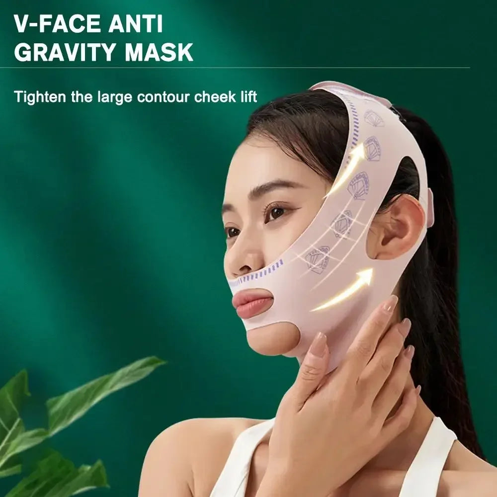 Reusable Adjustable Elastic Night Facial Wrap Breathable Comfort Face Care Band Household Auxiliary Beauty Accessory For Sleeping