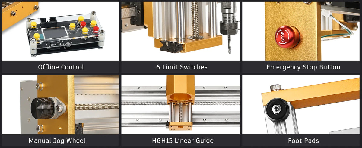 CNC Router Machine 3018Pro Ultra with 500W Spindle for Wood Metal Acrylic MDF Carving , 3 Axis Milling Cutting Machine