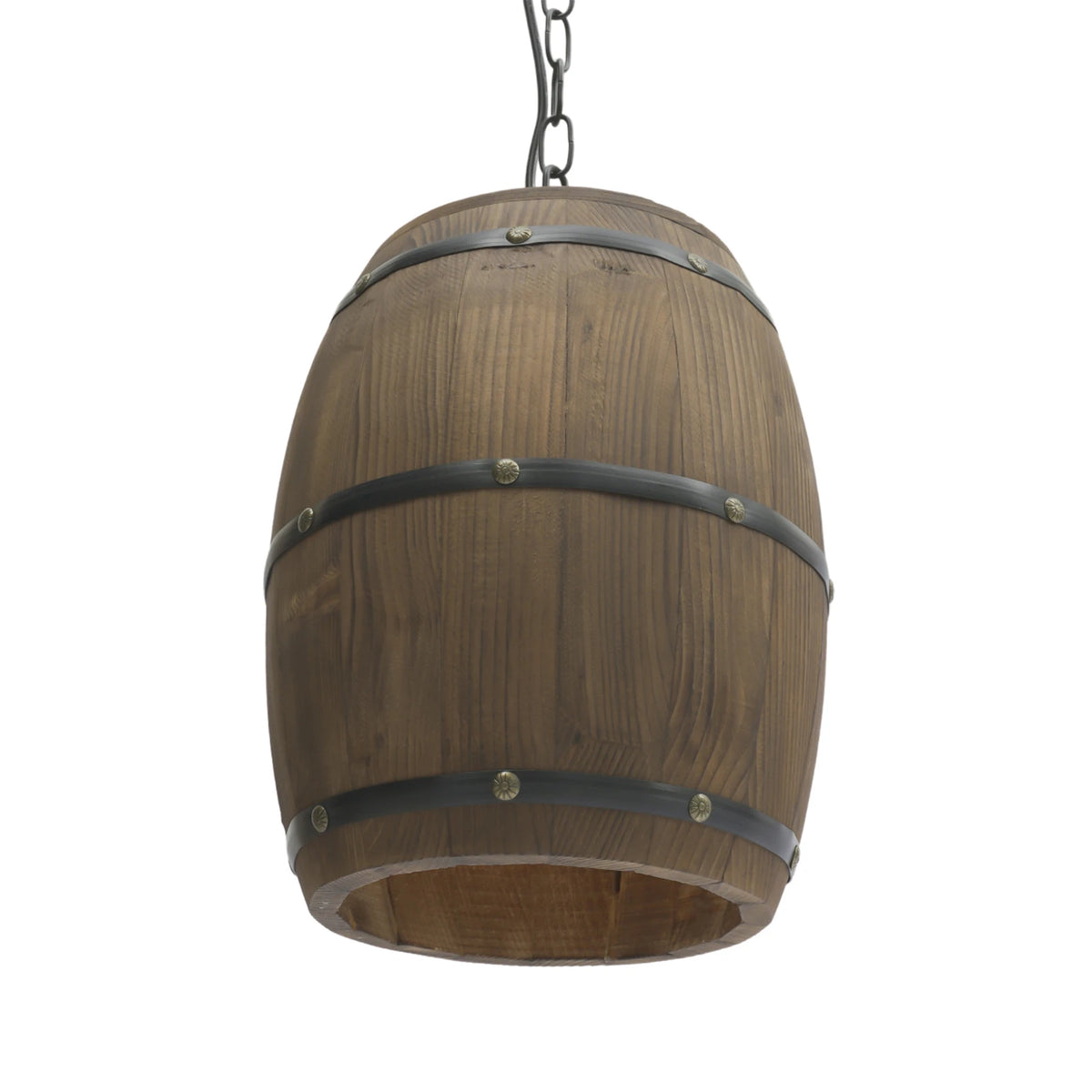 Retro Wood Wine Barrel Pendant Light，Industrial Ceiling Lamp ，Vintage Chandelier Light Fixtures for Bar Cafe Home Restaurant