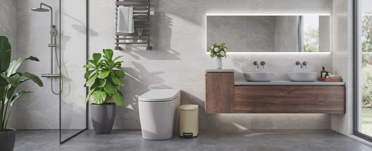1.6 Gal Step-On Trash Can, Stainless Steel Small Bathroom Garbage Bin with Soft Close Lid, Slim Space-Saving Design, Removable Inner Bucket for Bathroom, Bedroom, Office