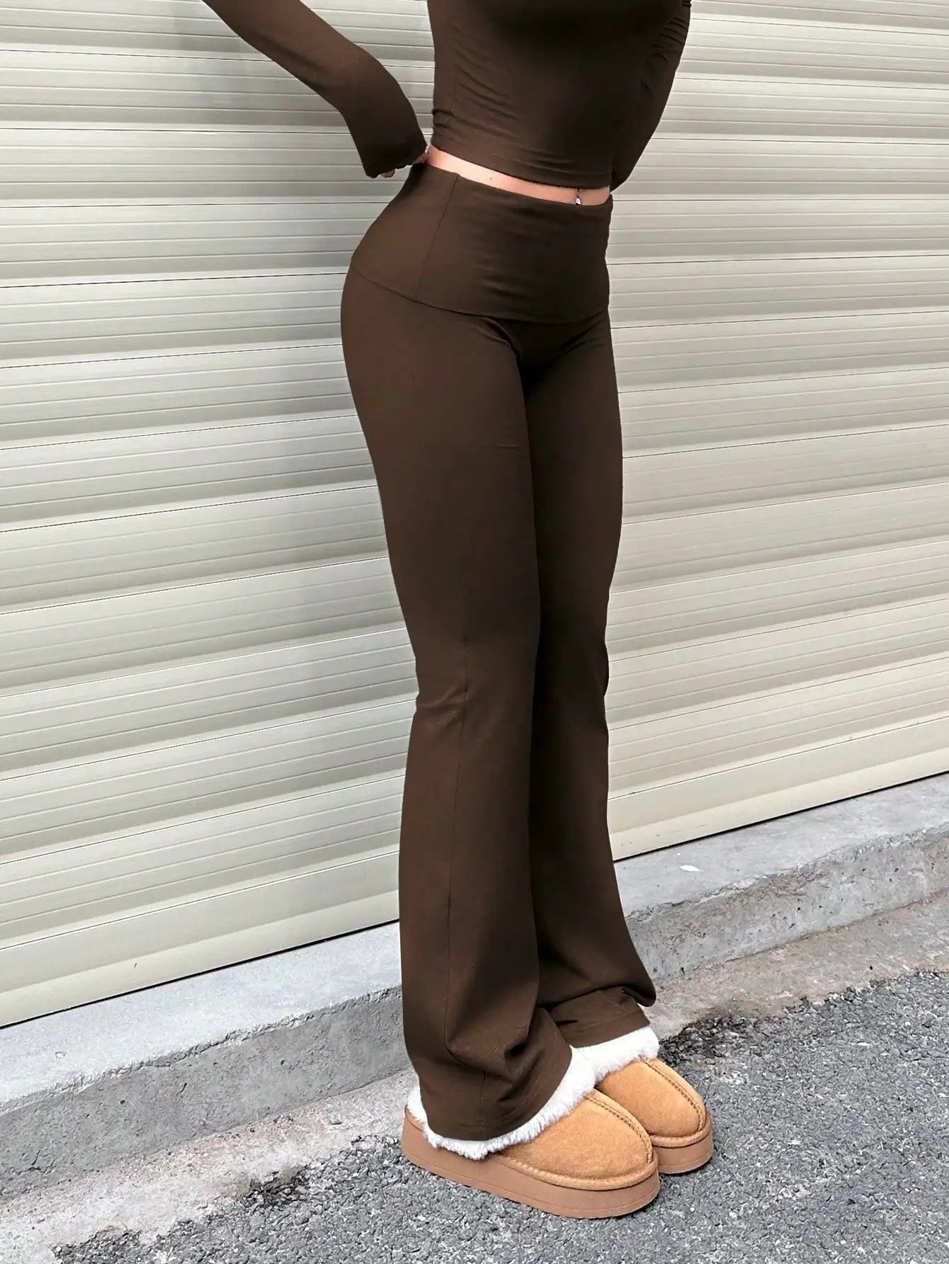 3pcs/Set Women's Yoga Pants - Elastic High-Waist Flare/Bootcut Leggings for Gym/Workout/Casual