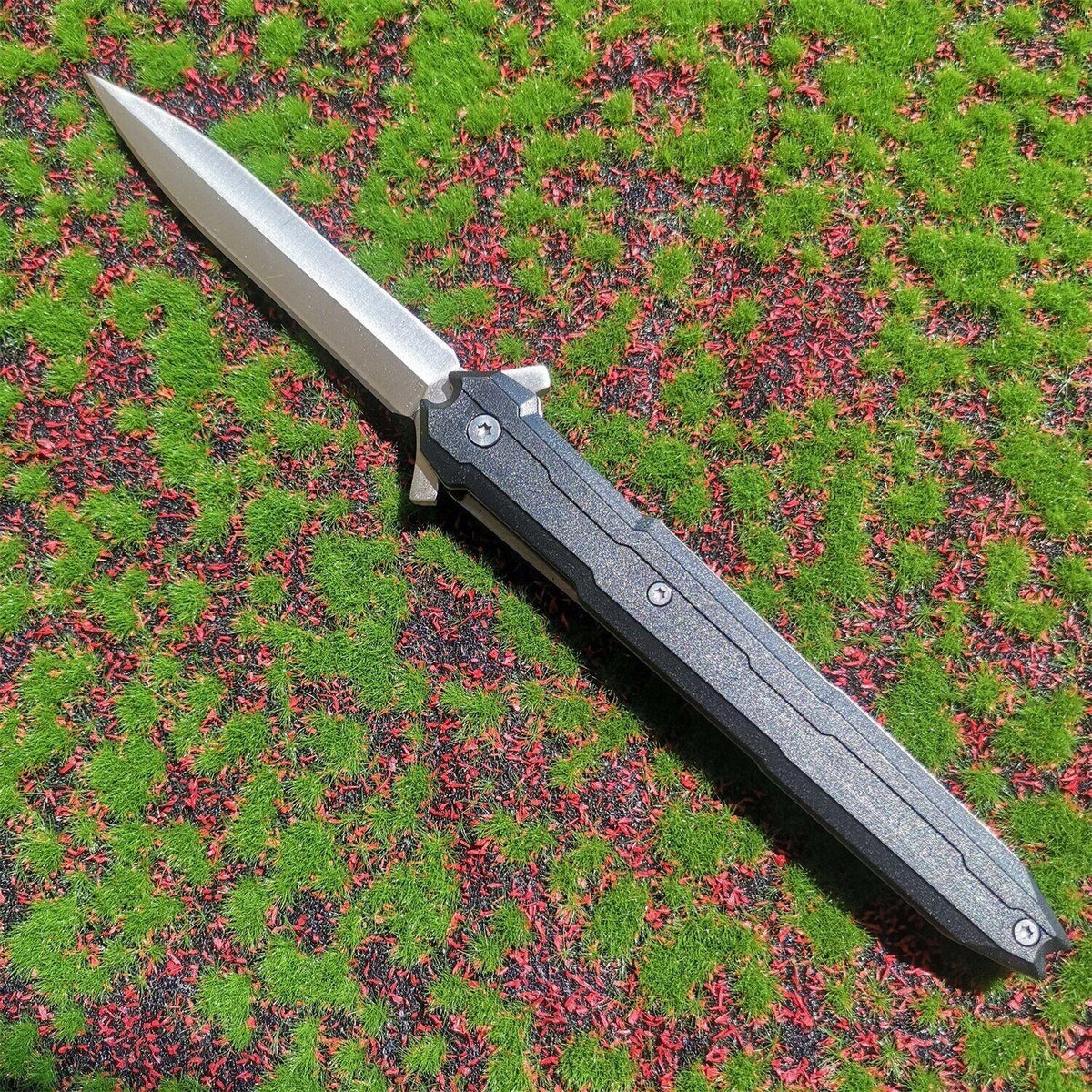 Stainless Steel Folding Survival Knife For Outdoor Adventures