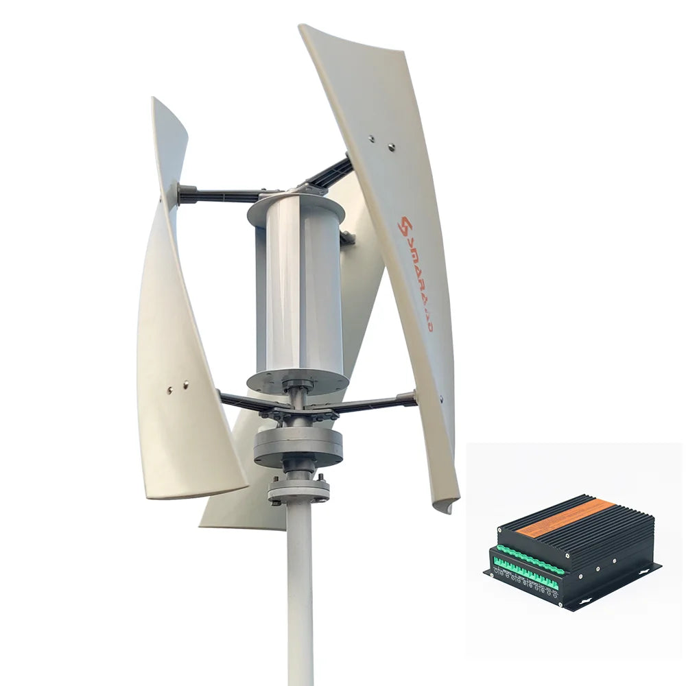 5000W 10000W Vertical Wind Turbine  12V/24V/48V Low Noise Free MPPT Controller Duty-Free Delivery In Poland