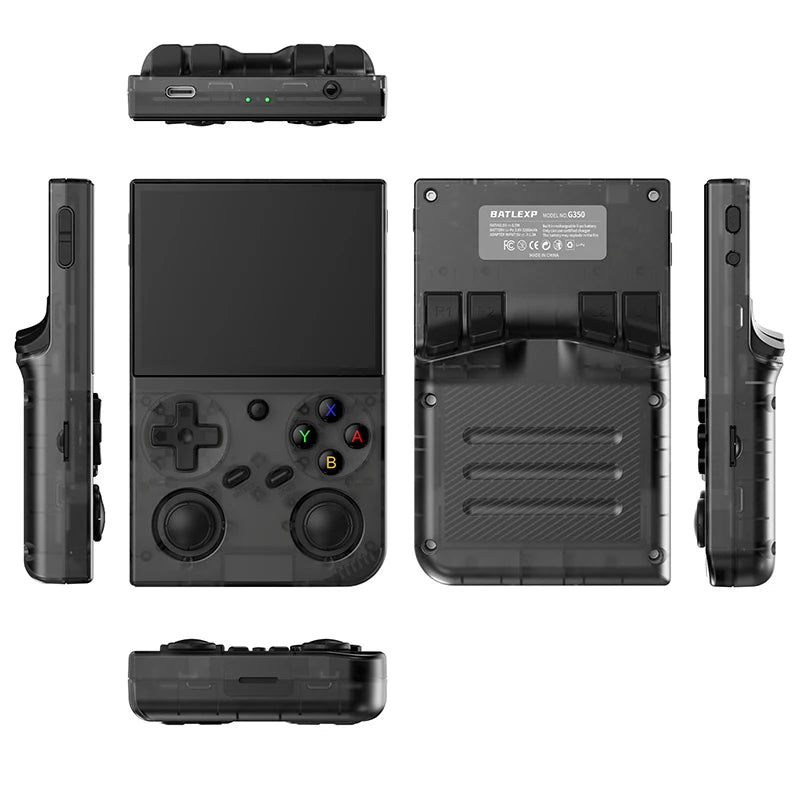 G350 Handheld Game Console 3.5'' IPS Screen Linux System Dual Joystick Vibration Motor Retro Portable Video Console Gift