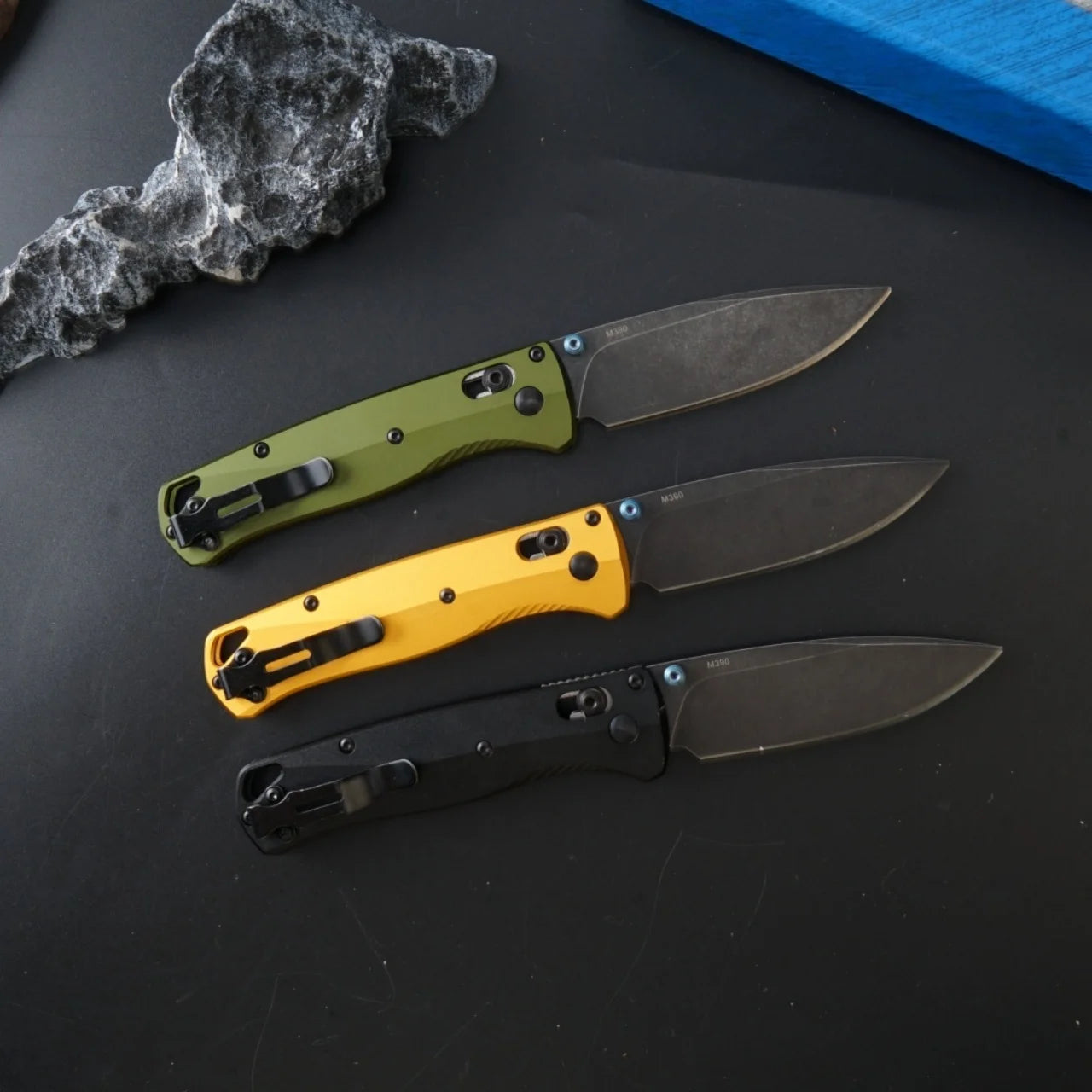 M390 Black steel + aircraft-grade aluminum handle, tactical EDC folding knife, durable and hard-wearing knife for outdoor use, g