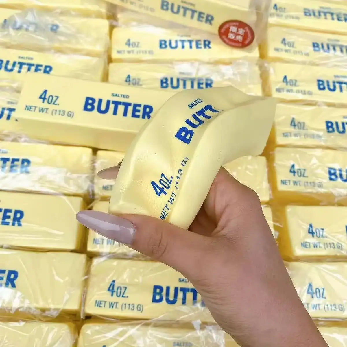 Butter Stick Squishy Toy Slow Rising Squeeze Toy Butter Bar Brick Squishy Fidget Toy Anti Stress Release Hand Relax Gift Toy