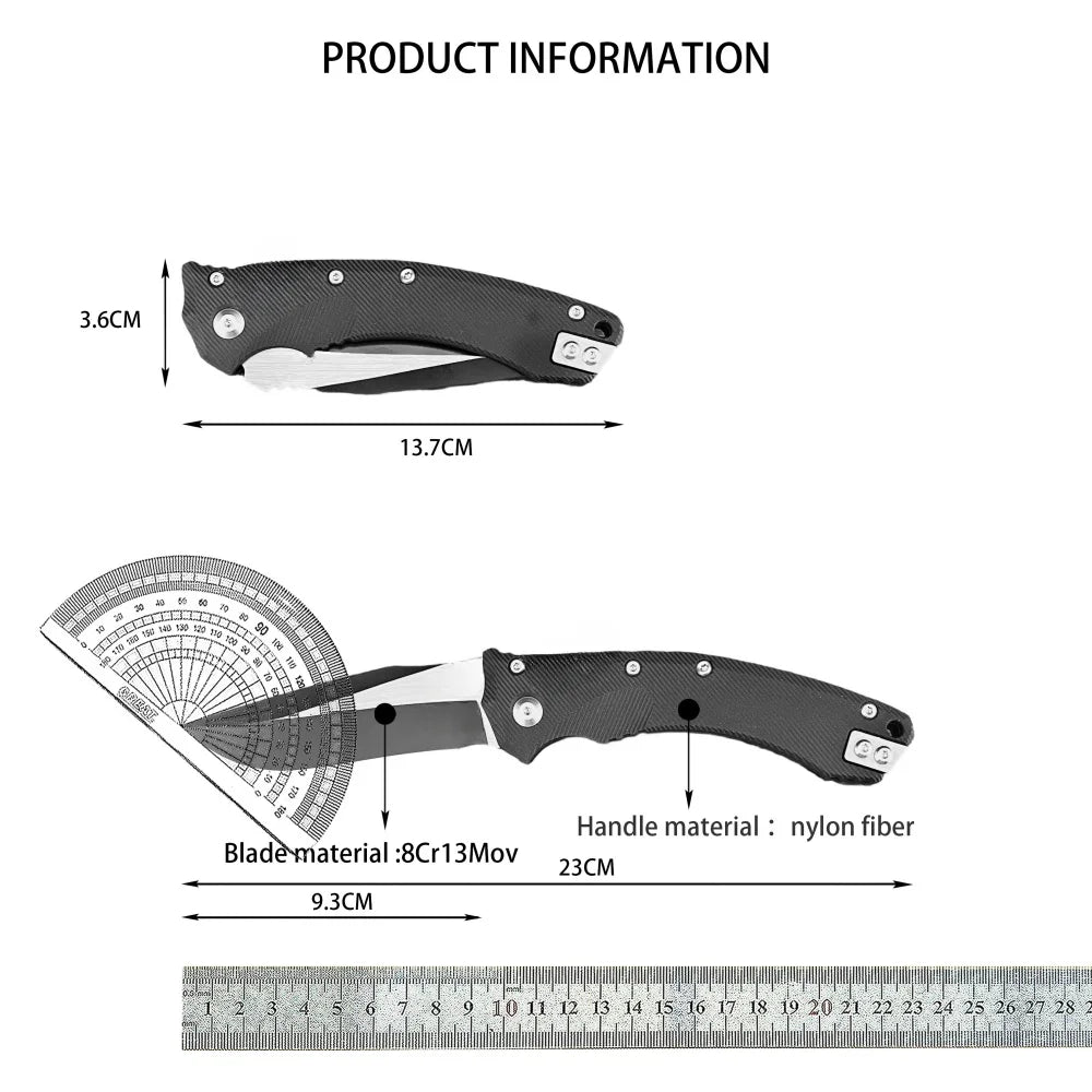 DIY Folding Pocket Knife For Outdoor Survival Fishing And Camping