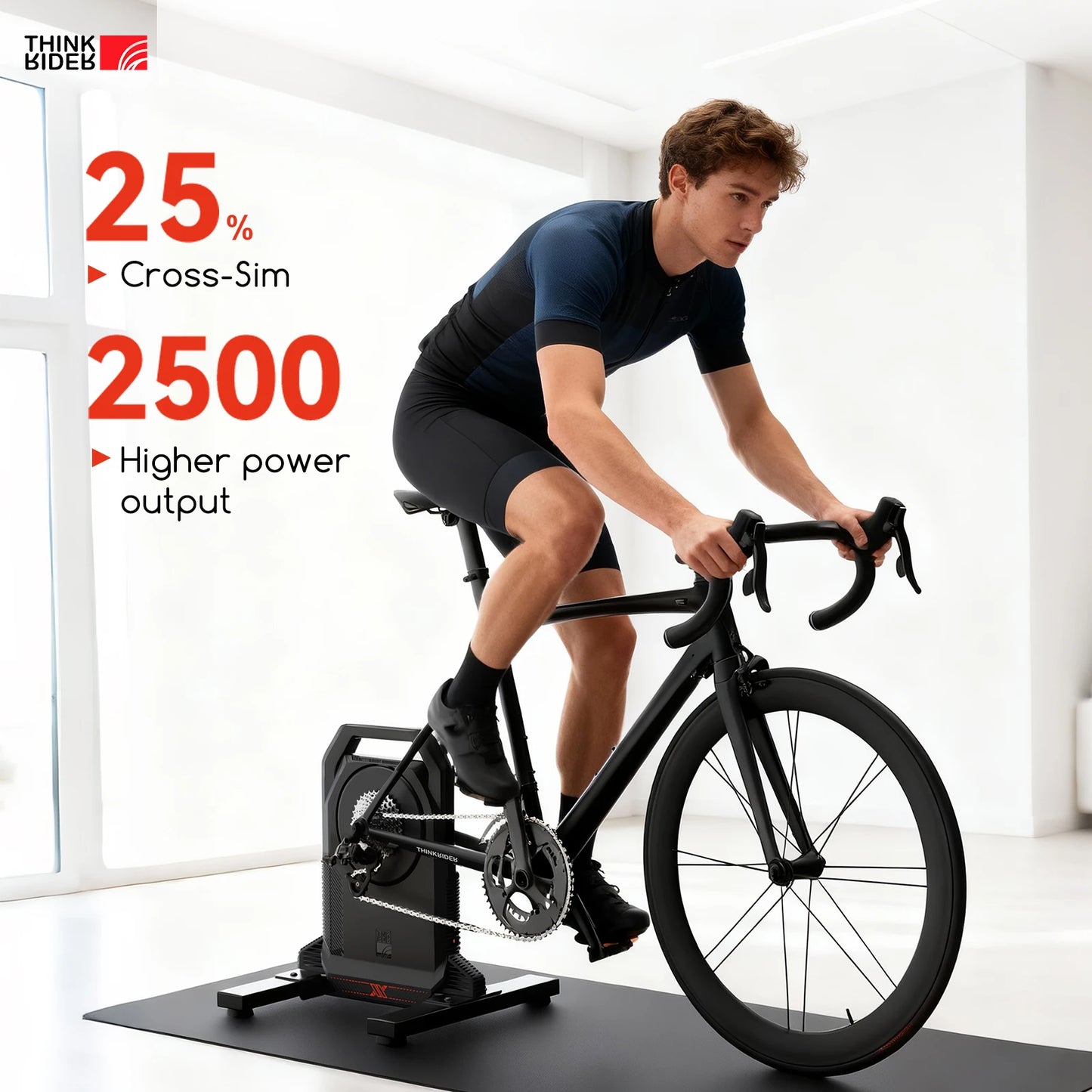 ThinkRider XXPRO Direct Drive Smart Bike Trainer Max 2500W Indoor Training Generate Electricity By Oneself Bicycle Roller