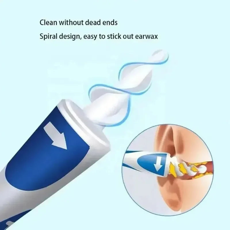 Ear Wax Remover Tool Ear Cleaner with Soft Silicone 16 Replacement Tips Simply To Grab Extract Earwax