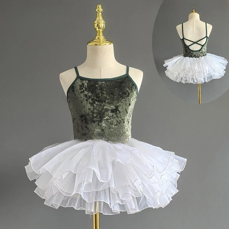 Girl's Gymnastics Leotard Ballet Training Suit Kids Jumpsuits Summer Ballet Outfits Leotards for Girls Clothing Children's Sets